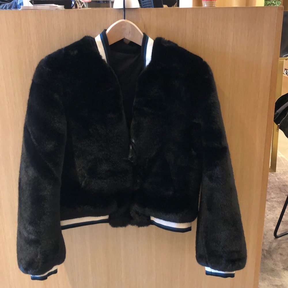 Faux fur jacket